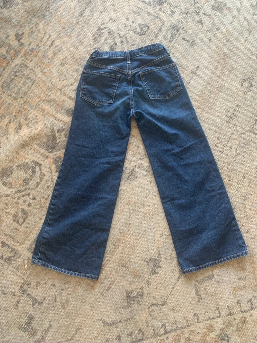 Old Navy Dark Blue High-Rise Wide Leg Jeans